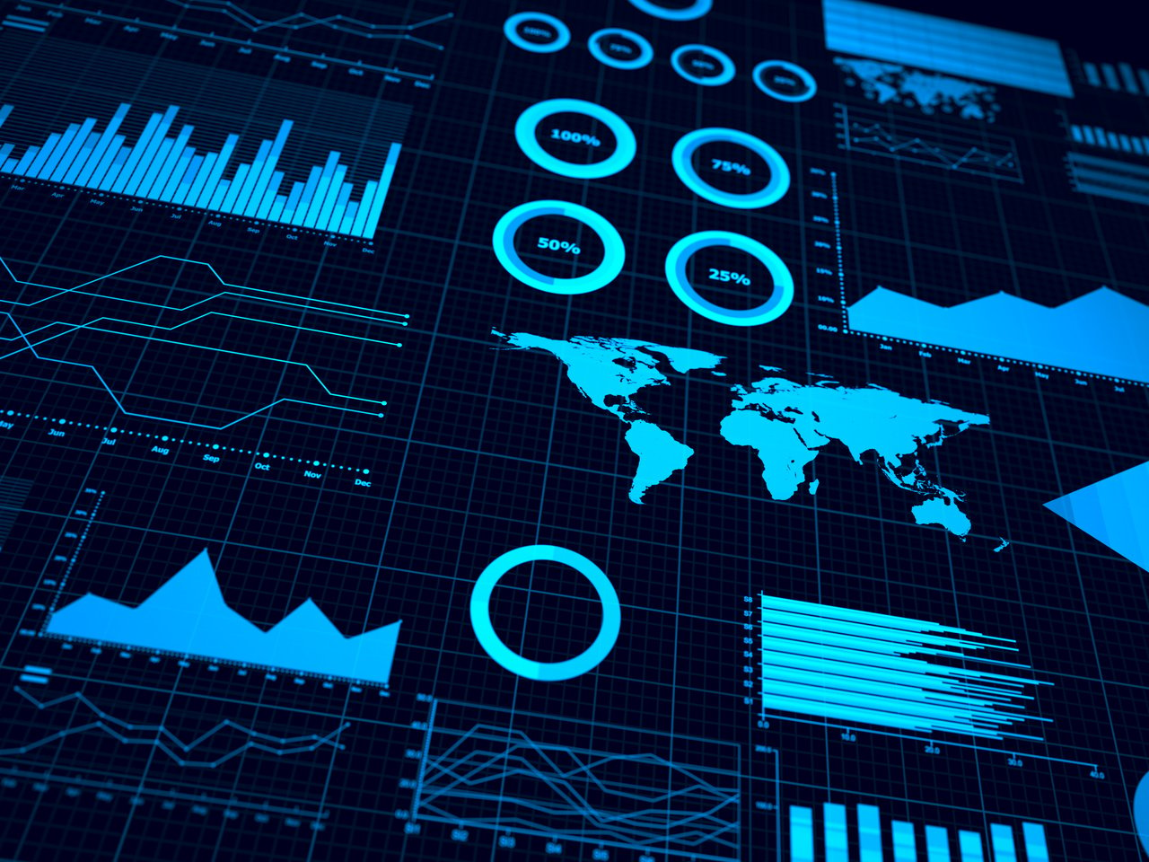 Infographic Growing bar chart